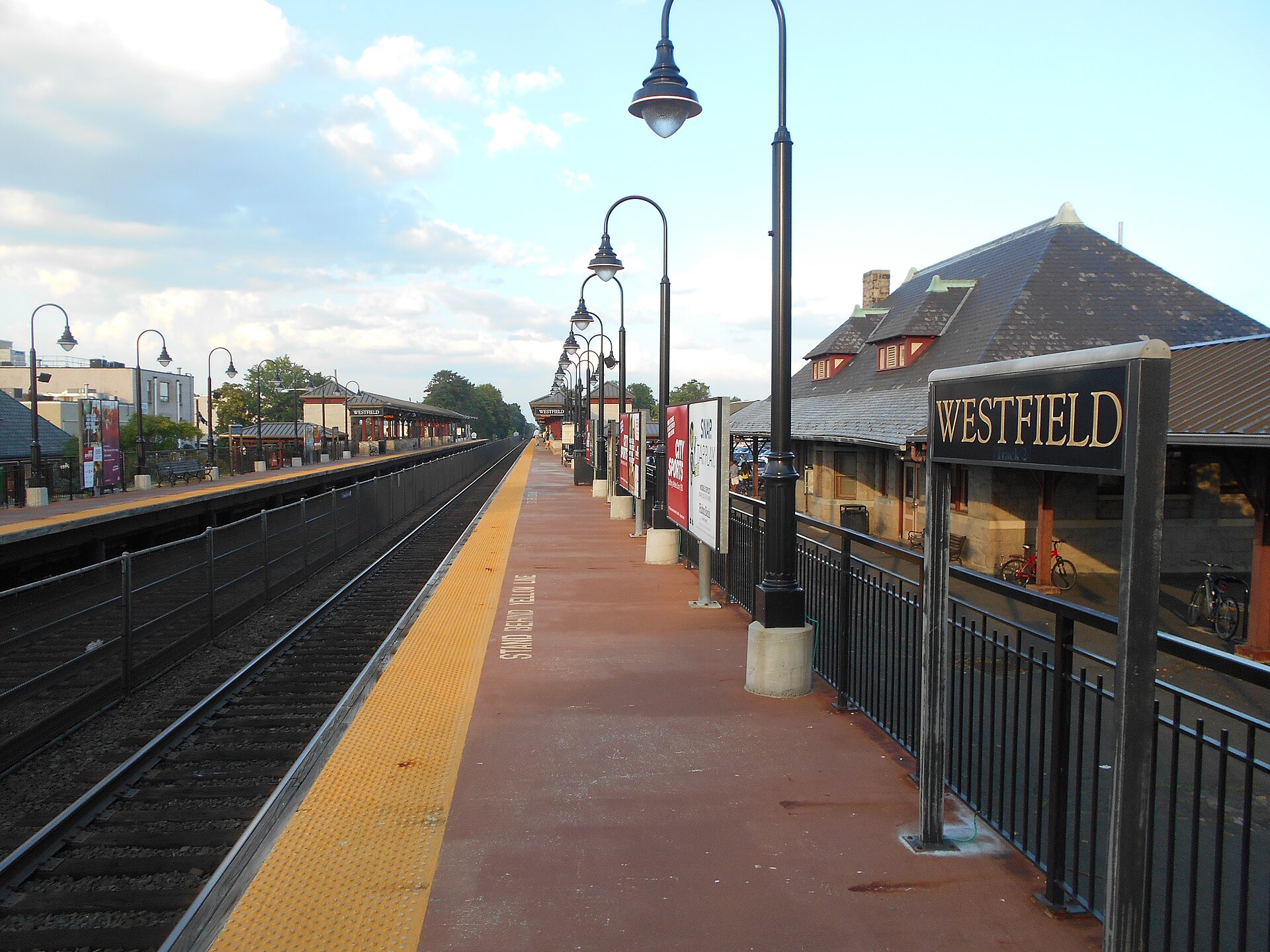 Westfield station in downtown Westfield